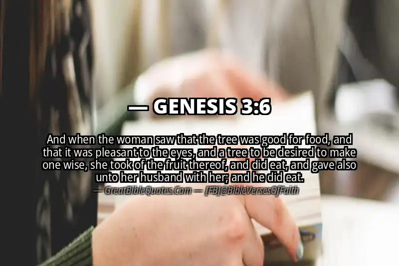 GENESIS 3:6 Verse