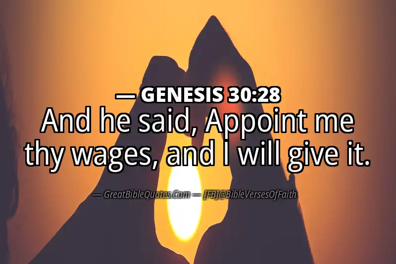 GENESIS 30:28 Verse