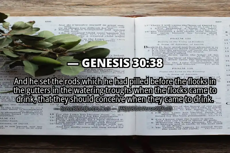 GENESIS 30:38 Verse Image