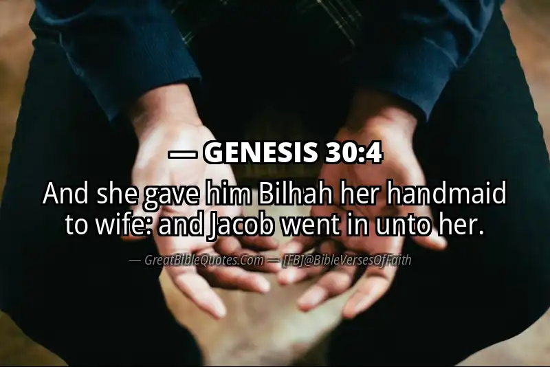 GENESIS 30:4 Verse