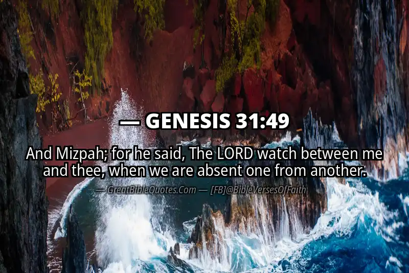 GENESIS 31:49 Verse
