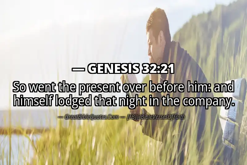 GENESIS 32:21 Verse