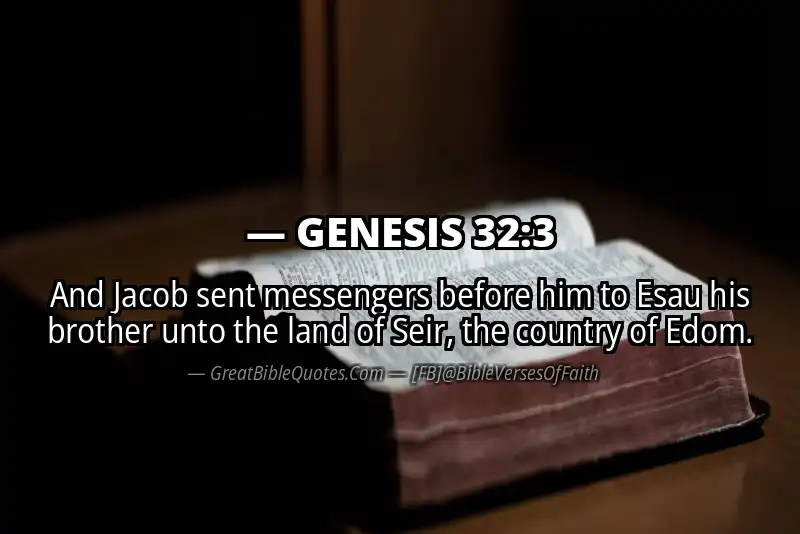 GENESIS 32:3 Verse