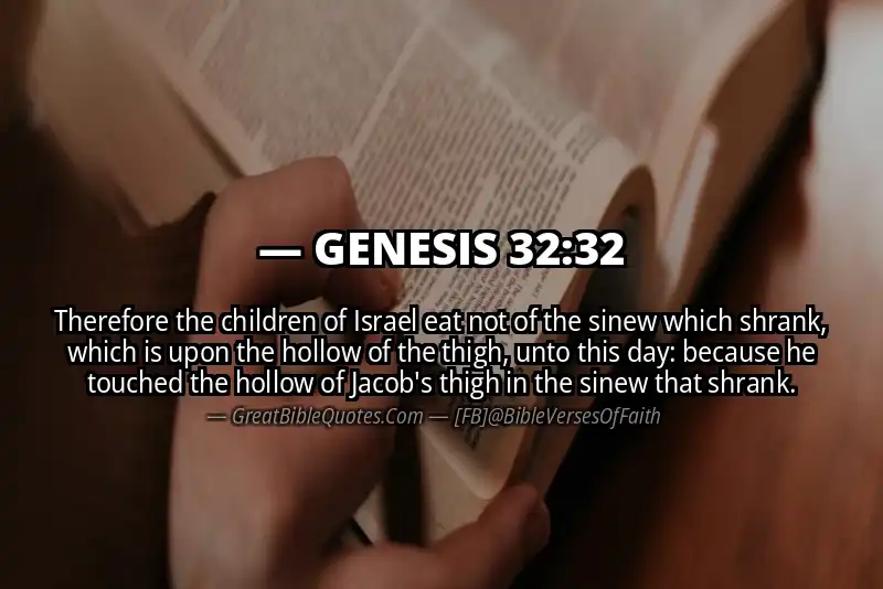 GENESIS 32:32 Verse