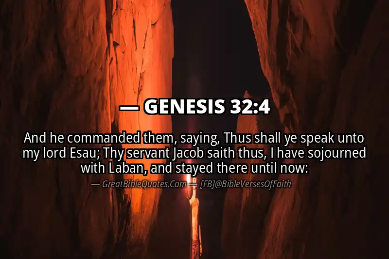 GENESIS 32:4 Verse