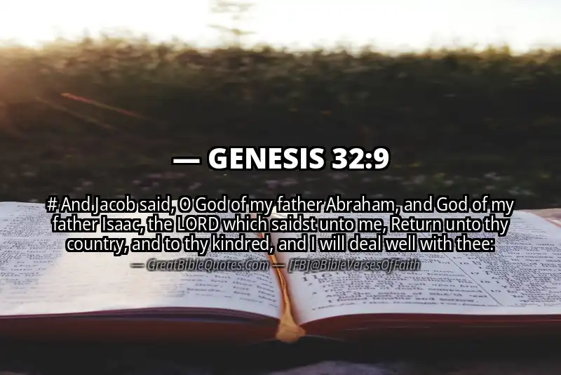 GENESIS 32:9 Verse