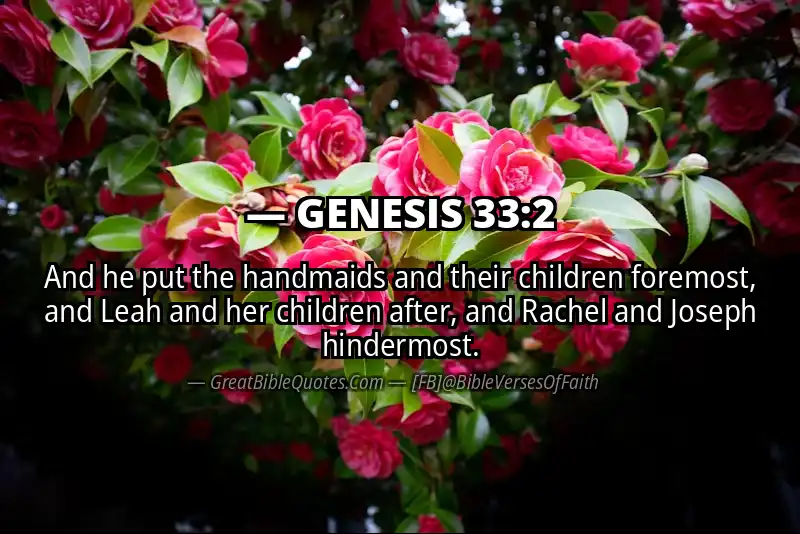 GENESIS 33:2 Verse