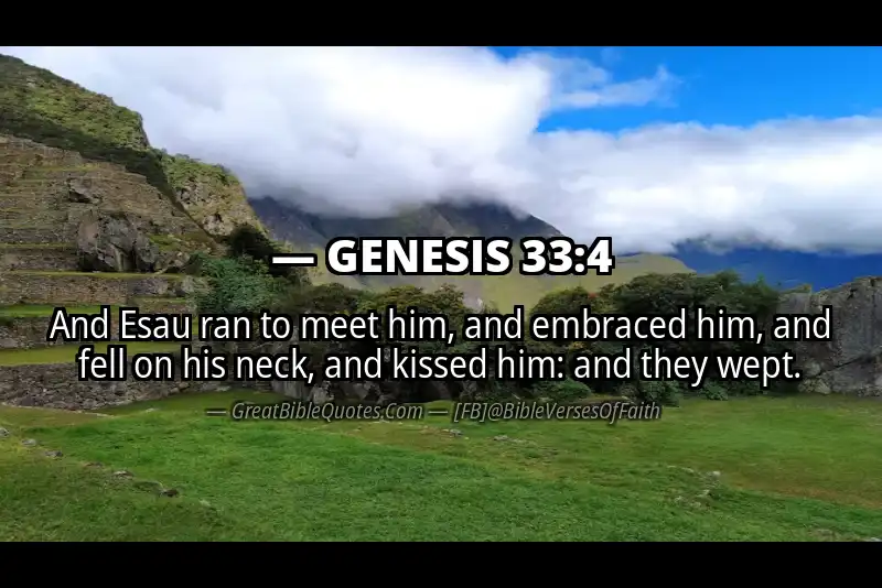 GENESIS 33:4 Verse