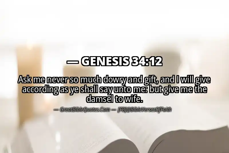 GENESIS 34:12 Verse Image