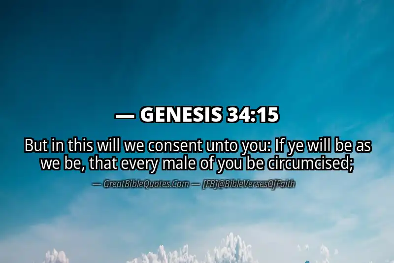 GENESIS 34:15 Verse Image