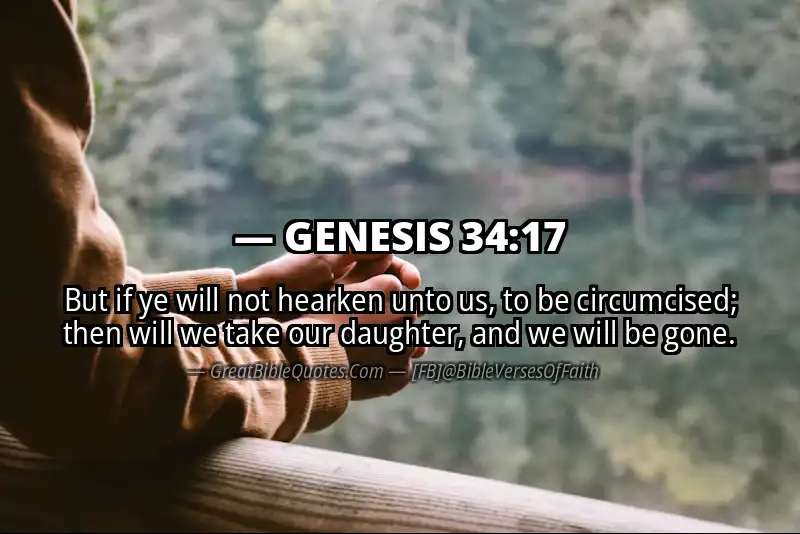 GENESIS 34:17 Verse