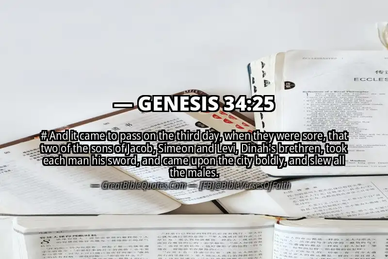 GENESIS 34:25 Verse