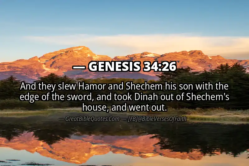 GENESIS 34:26 Verse
