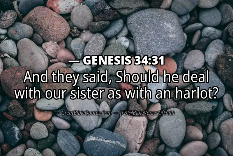 GENESIS 34:31 Verse