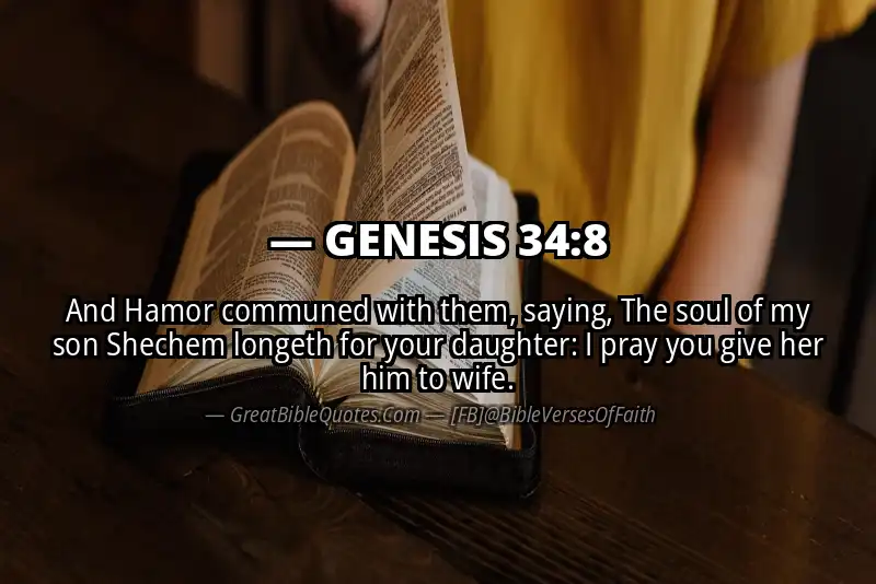GENESIS 34:8 Verse