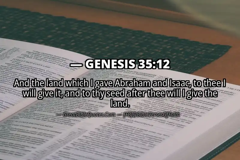 GENESIS 35:12 Verse