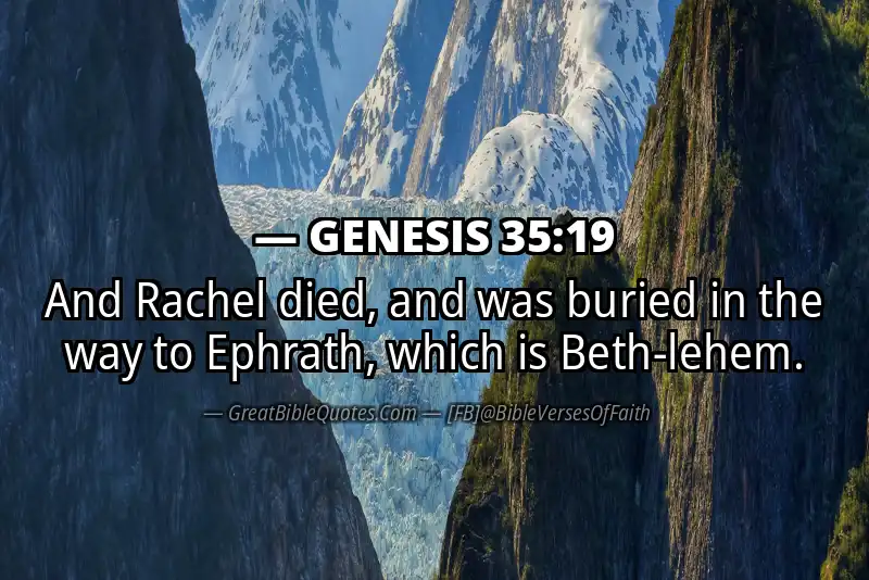 GENESIS 35:19 Verse