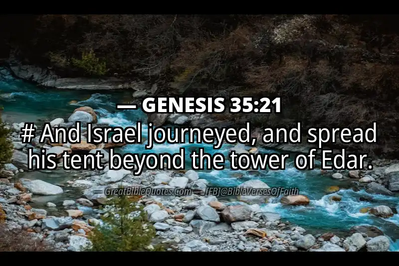 GENESIS 35:21 Verse Image
