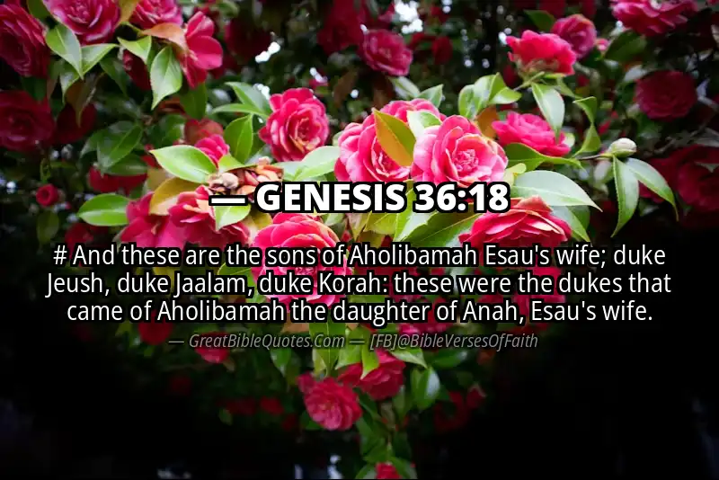 GENESIS 36:18 Verse