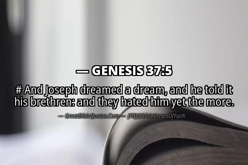 GENESIS 37:5 Verse