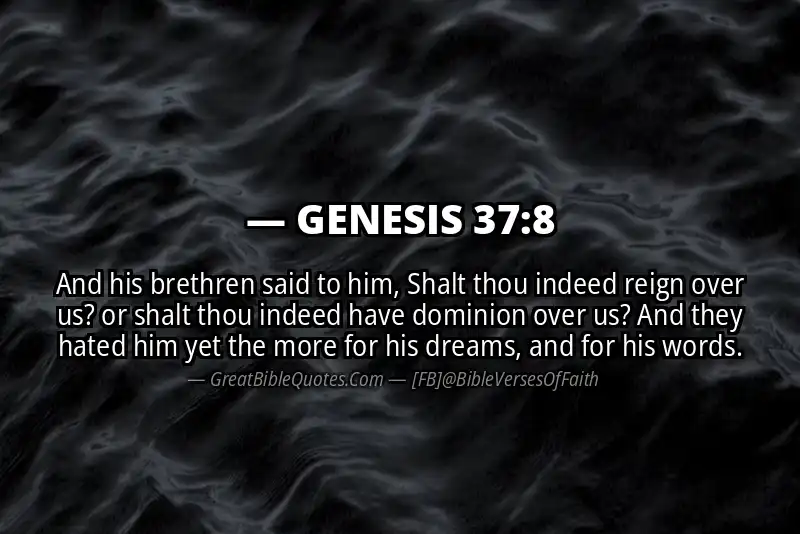 GENESIS 37:8 Verse