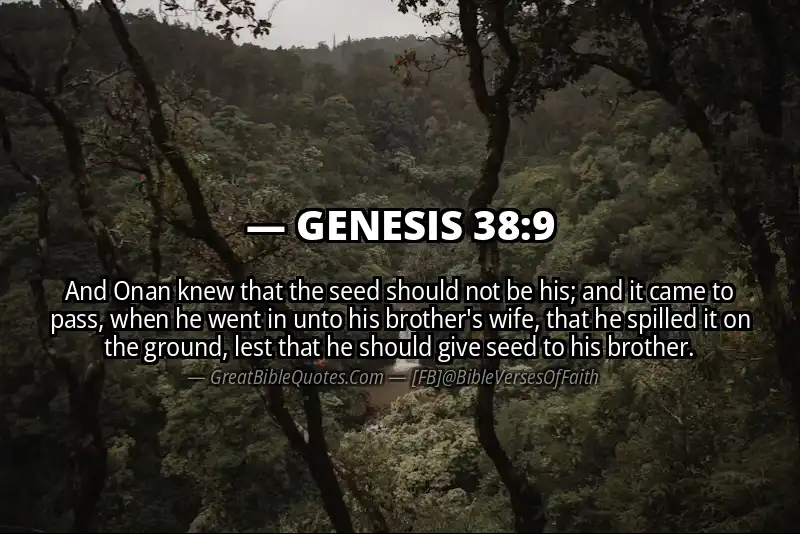 GENESIS 38:9 Verse