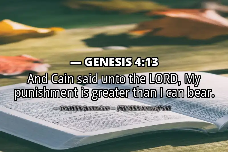 Bible verse: GENESIS 4:13 Image