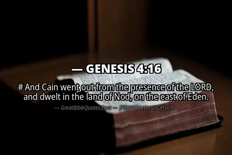 GENESIS 4:16 Verse