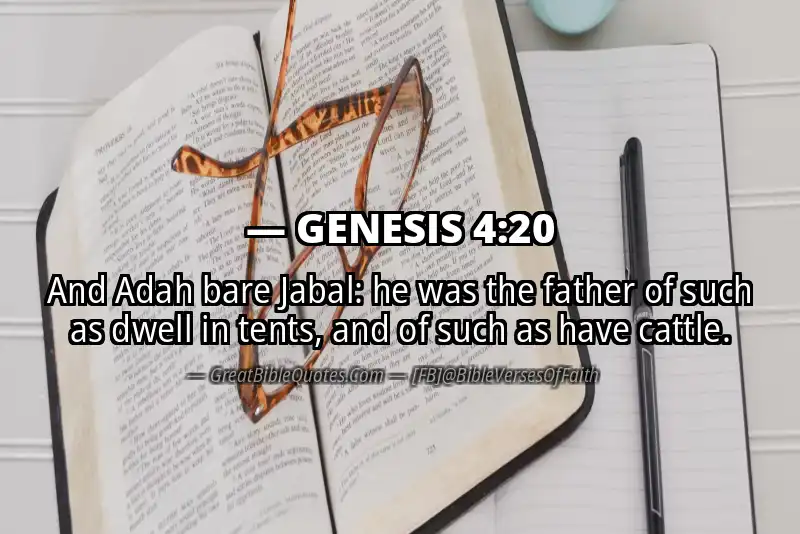 GENESIS 4:20 Verse