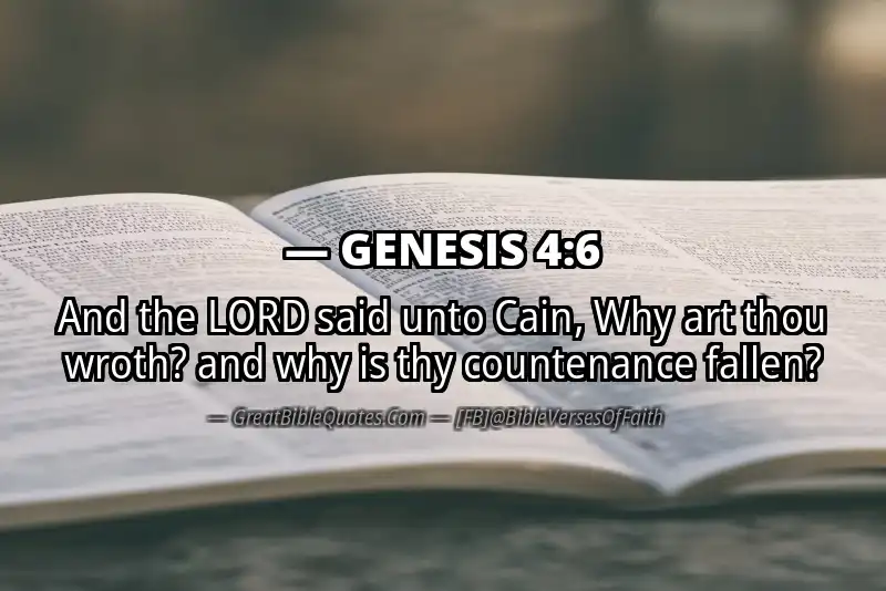 Bible verse: GENESIS 4:6 Image