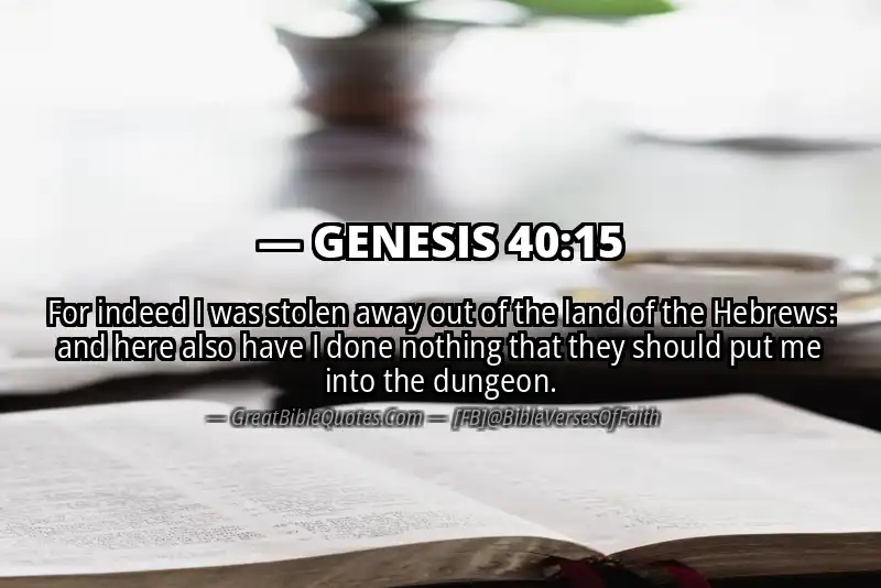 GENESIS 40:15 Verse