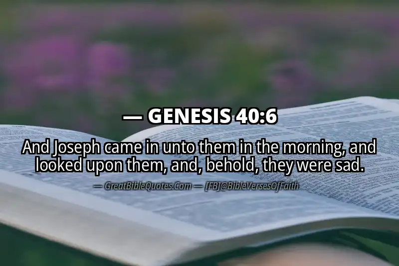 GENESIS 40:6 Verse