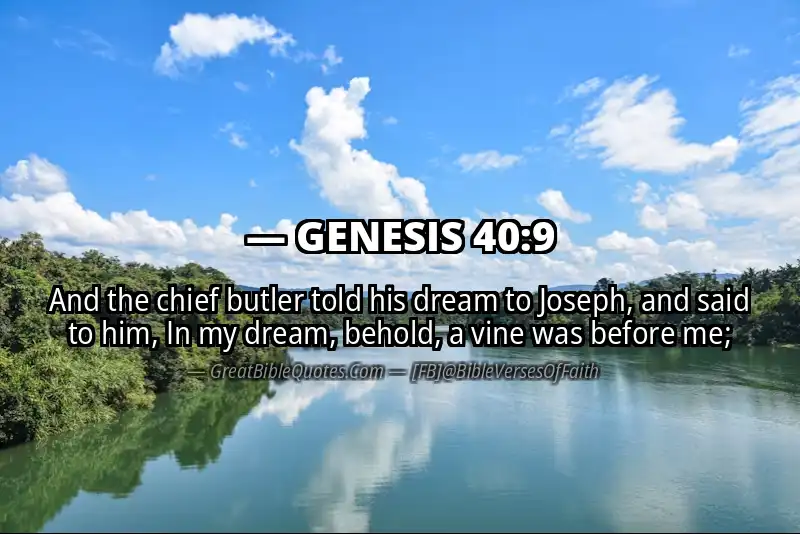 GENESIS 40:9 Verse