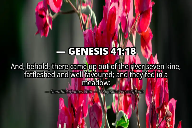 GENESIS 41:18 Verse