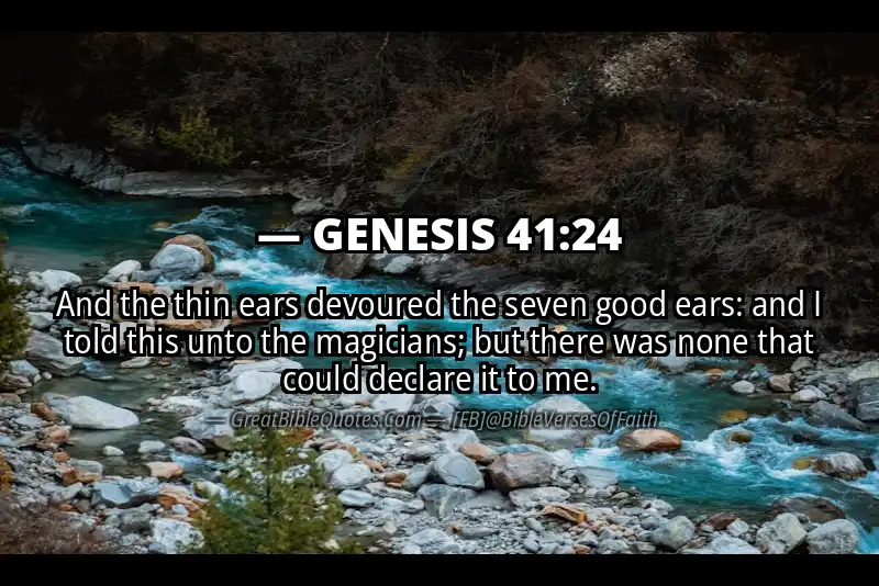 GENESIS 41:24 Verse