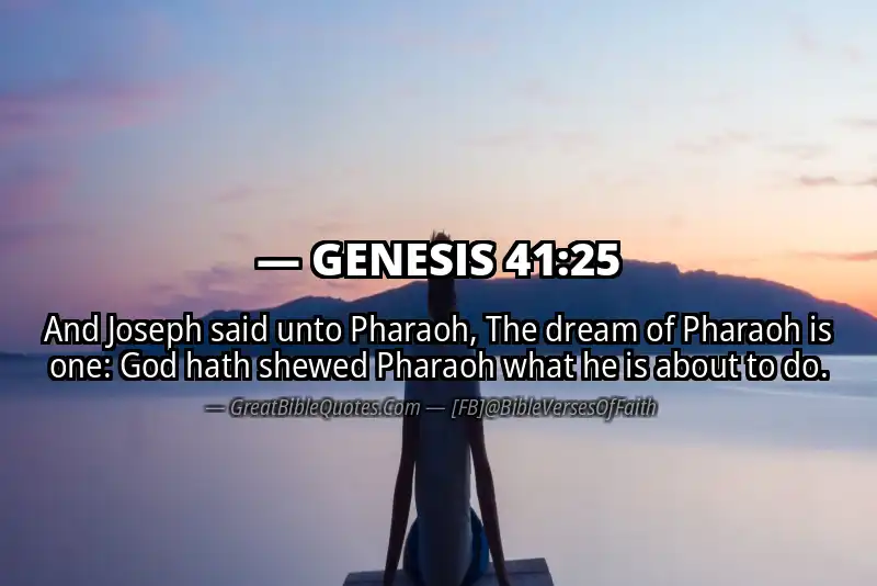 GENESIS 41:25 Verse