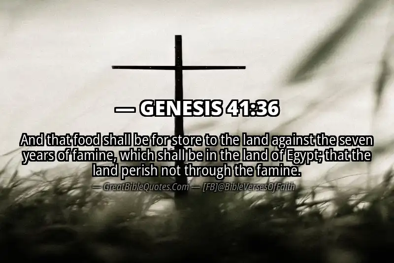 GENESIS 41:36 Verse