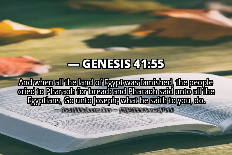 GENESIS 41:55 Verse