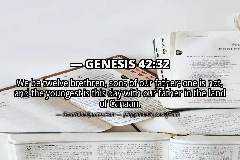 GENESIS 42:32 Verse