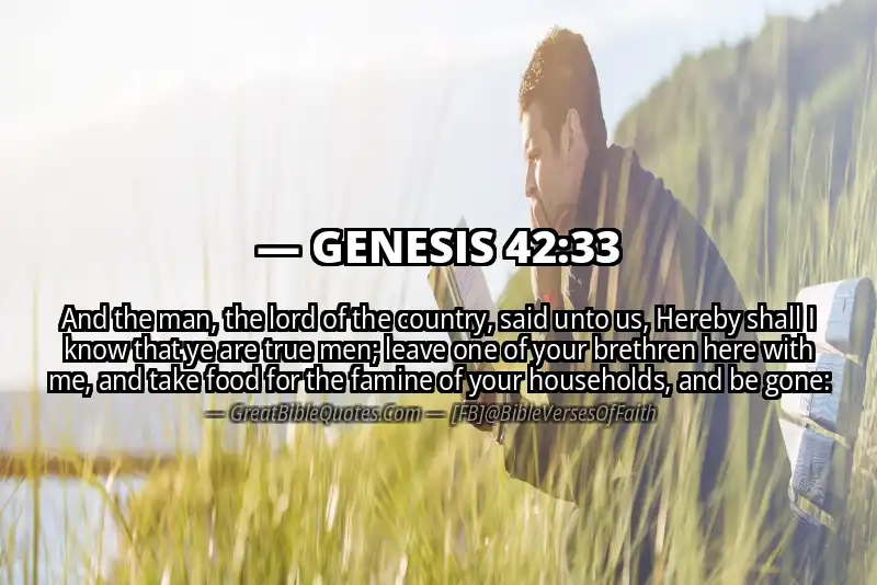 GENESIS 42:33 Verse