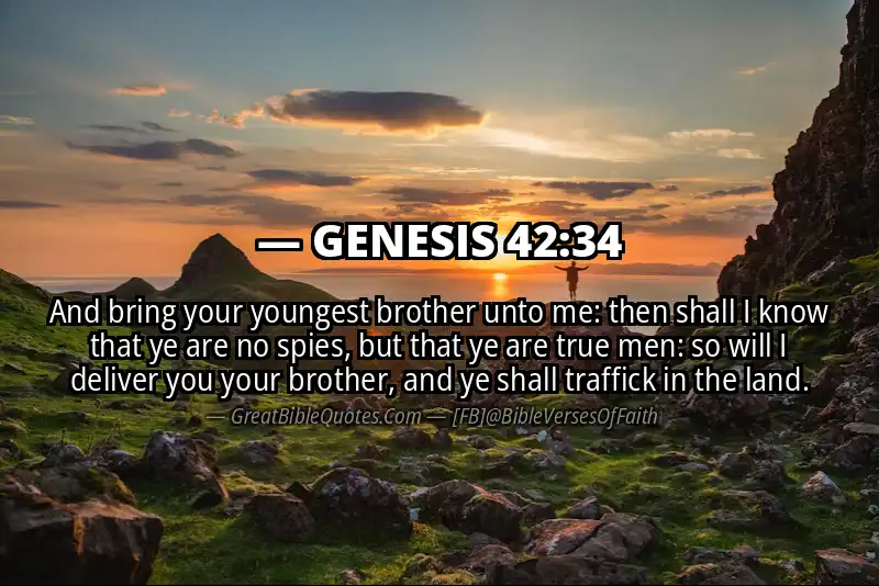 GENESIS 42:34 Verse Image