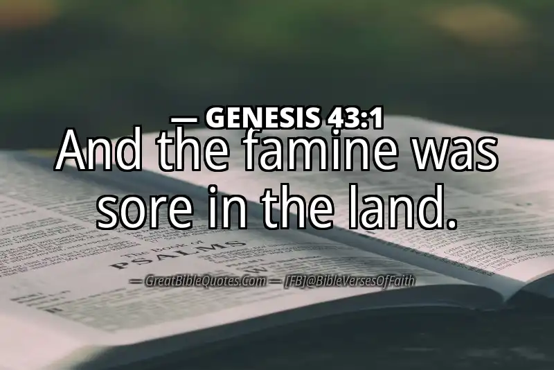 GENESIS 43:1 Verse