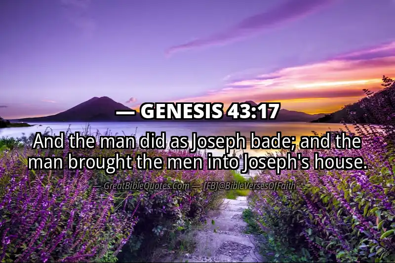GENESIS 43:17 Verse