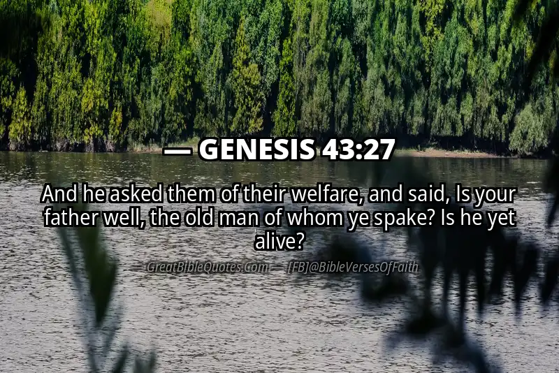 GENESIS 43:27 Verse