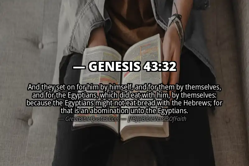 GENESIS 43:32 Verse