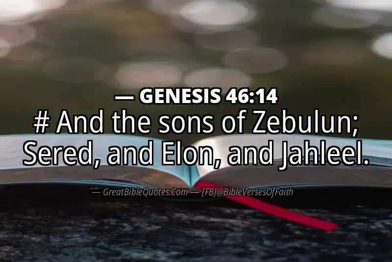GENESIS 46:14 Verse