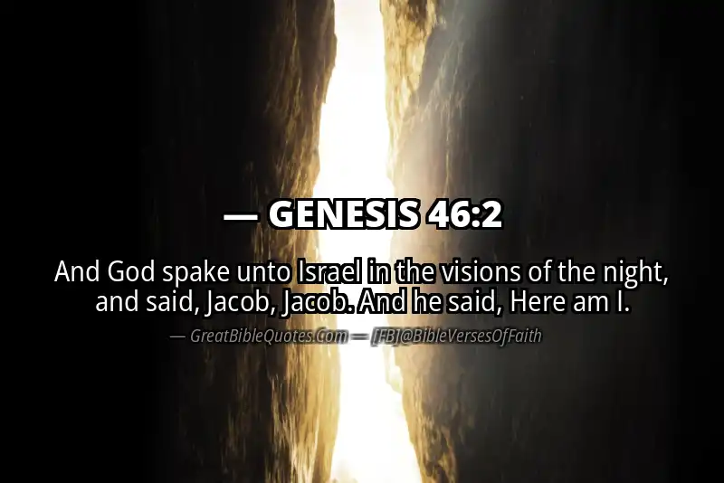 GENESIS 46:2 Verse Image