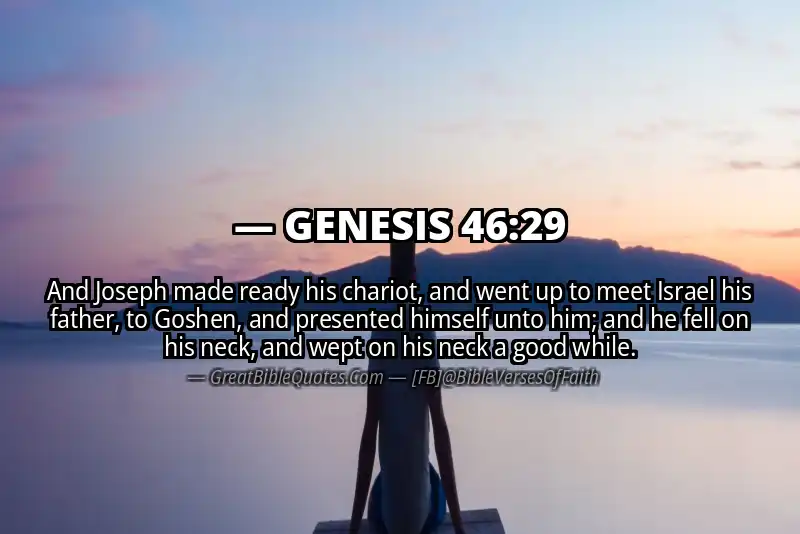 GENESIS 46:29 Verse