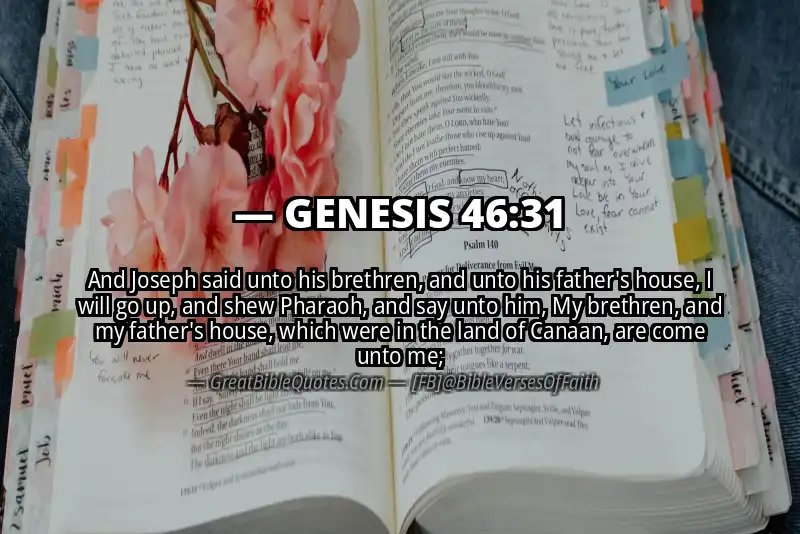 GENESIS 46:31 Verse