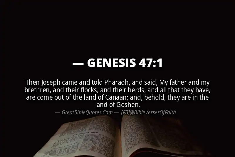 GENESIS 47:1 Verse